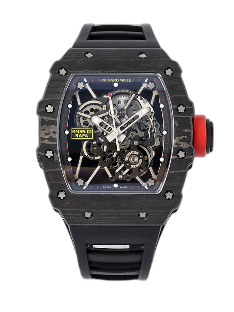 Richard Mille RM35-01 Super Clone Swiss Sports Watch, Carbon Fiber Case