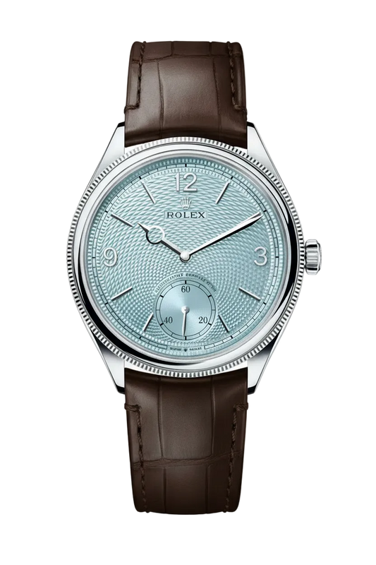Rolex 1908 Perpetual Blue Dial Metal Bracelet Men's Watch