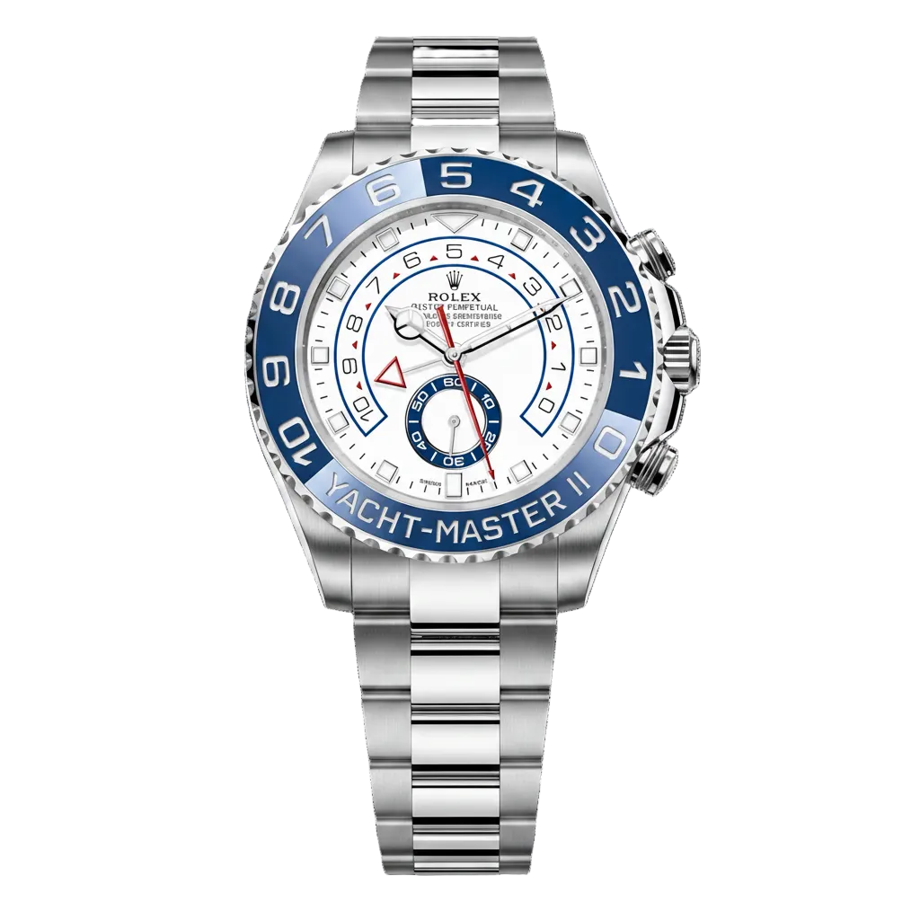 Rolex Yacht-Master II White Dial 44 mm Metal Bracelet Men's Watch (Ref. 085)