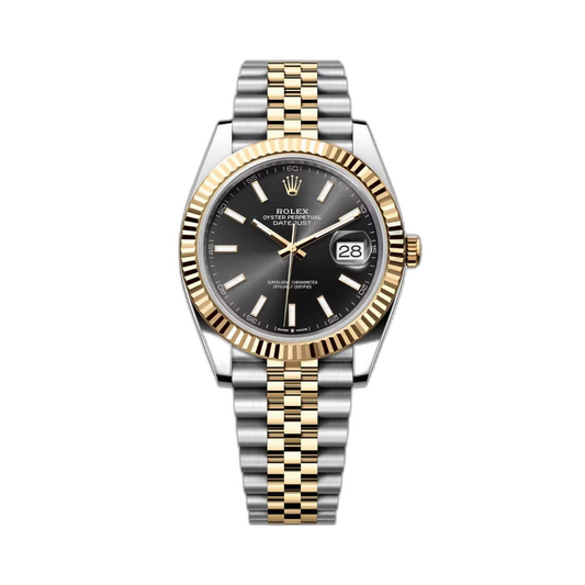 Rolex Datejust Black Dial 41 mm Metal Bracelet Men's Watch (Ref. 079)