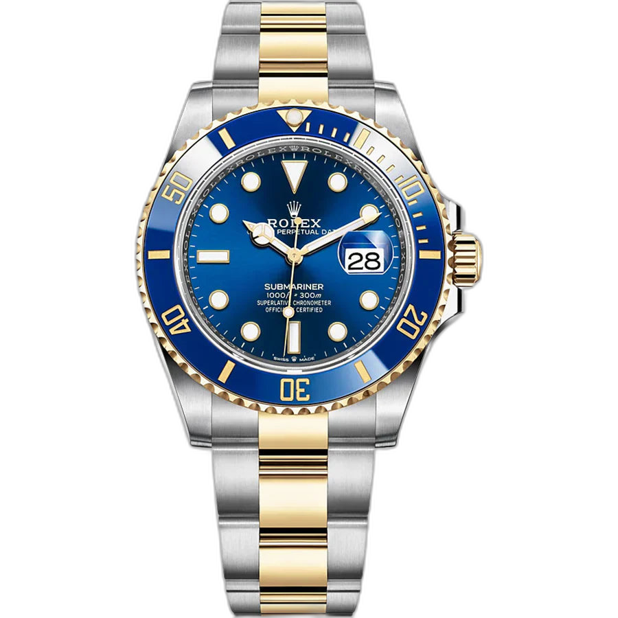 Rolex Submariner Blue Dial 41 mm Metal Bracelet Men's Watch (Ref. 076)