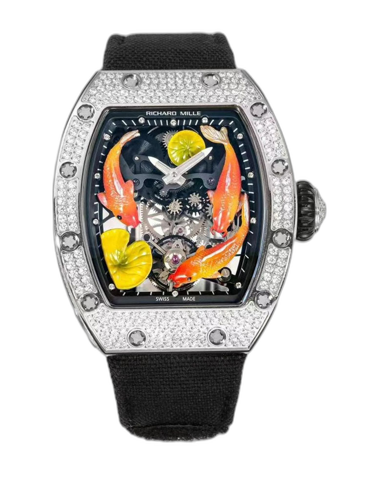 Best Richard Mille RM S10 Koi Tourbillon Replica Watch – Swiss Movement
