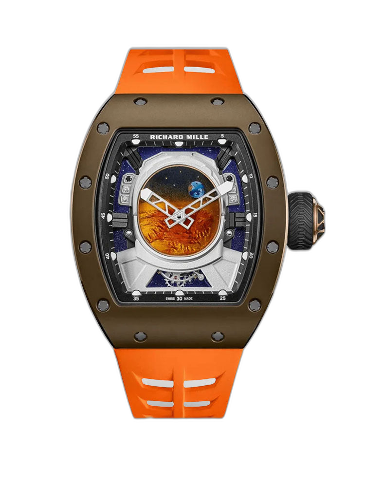 Richard Mille RM52-05 Pharrell Williams Brown Cermet Tourbillon 50mm Replica Watch
