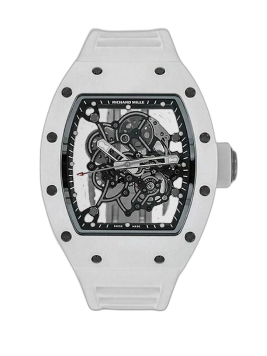 Replica Richard Mille RM 055 Bubba Watson White Ceramic Super Clone Watch